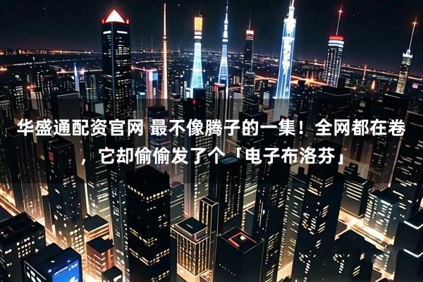 华盛通配资官网 最不像腾子的一集！全网都在卷，它却偷偷发了个「电子布洛芬」