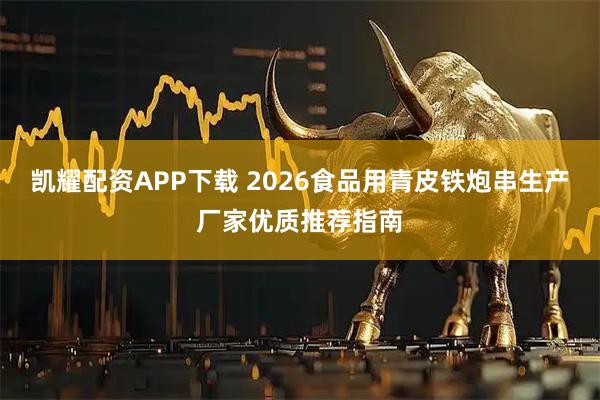 凯耀配资APP下载 2026食品用青皮铁炮串生产厂家优质推荐指南