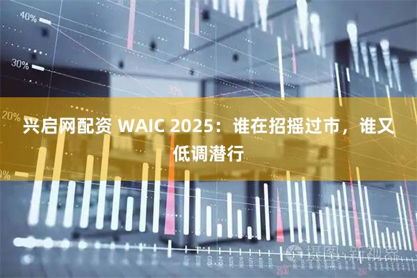 兴启网配资 WAIC 2025:谁在招摇过市,谁又低调潜行